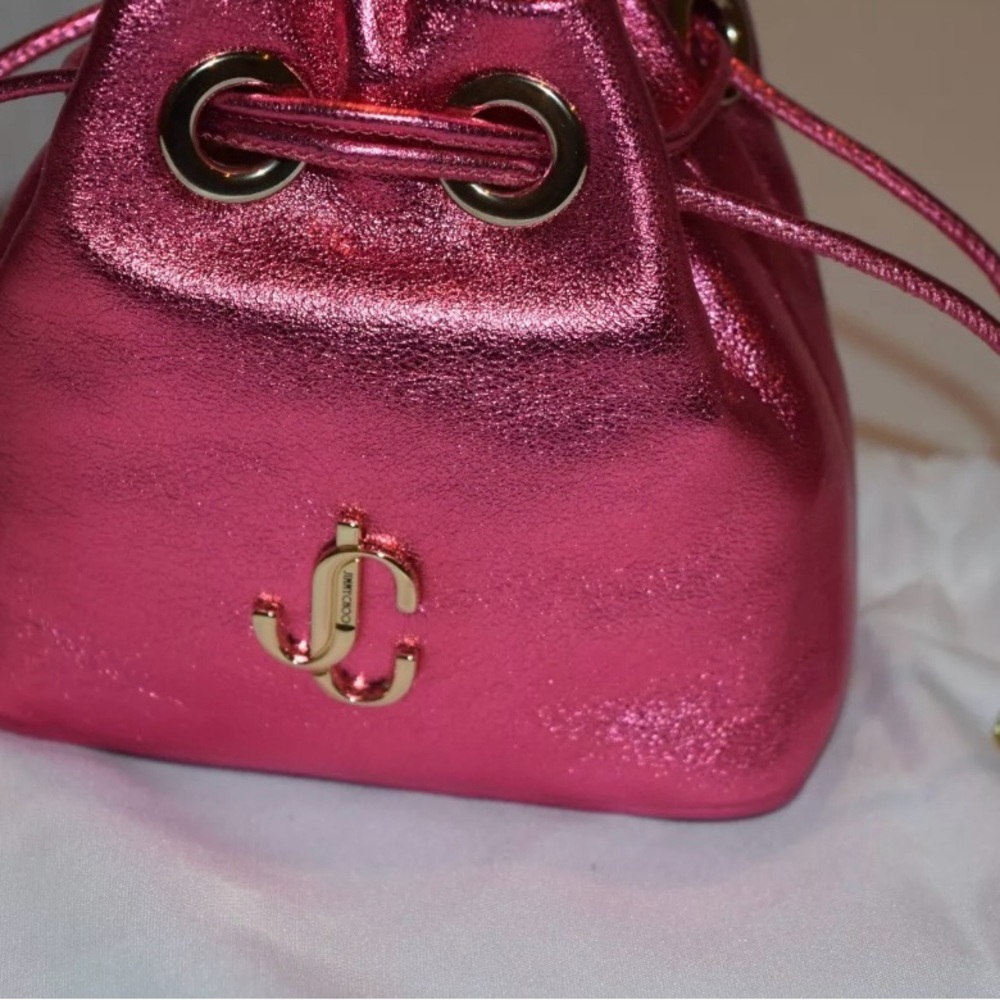 Jimmy Choo Mini Bag pink peony Marchaline mint condition with tags crossbody - Picture 13 of 16